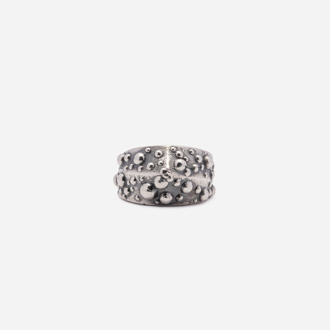 anelli-donna-fractals-argento-brunito-fractal-ring-fronte