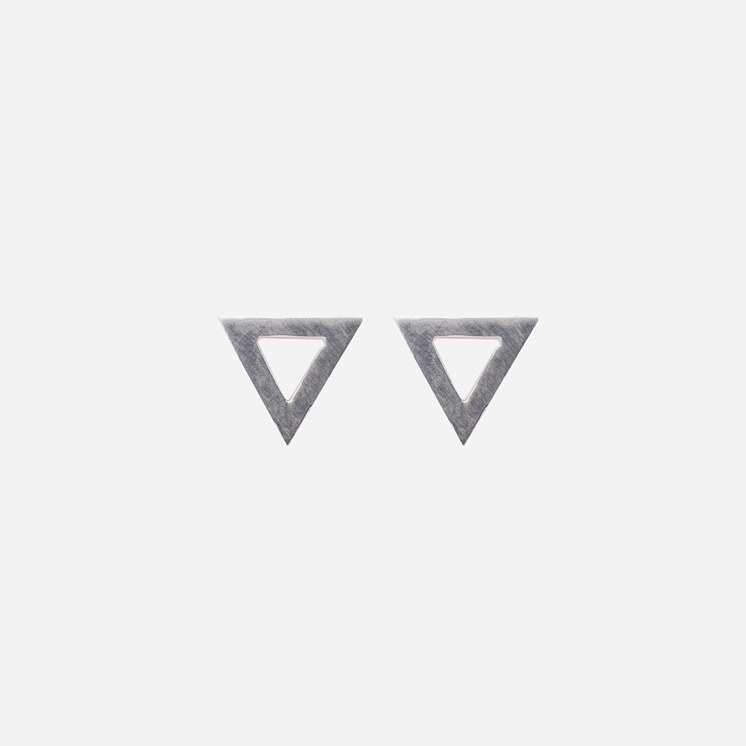 orecchini-unisex-fractals-argento-bianco-triangle-fronte