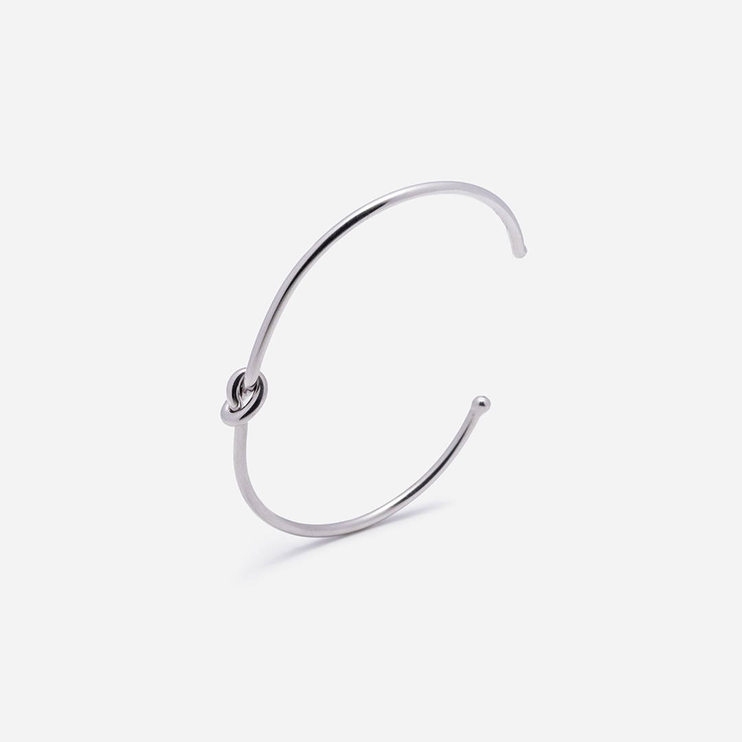 bracciali-unisex-nodo-argento-bianco-nodo-semplice-liscio-trequarti