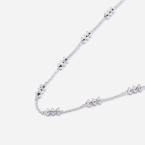 Rosario unisex in argento bianco "Rosario 3 ufo"
