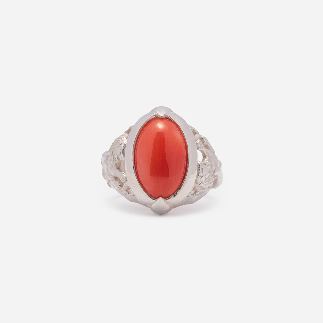 anelli-unisex-into-the-wood-argento-bianco-leone-fronte