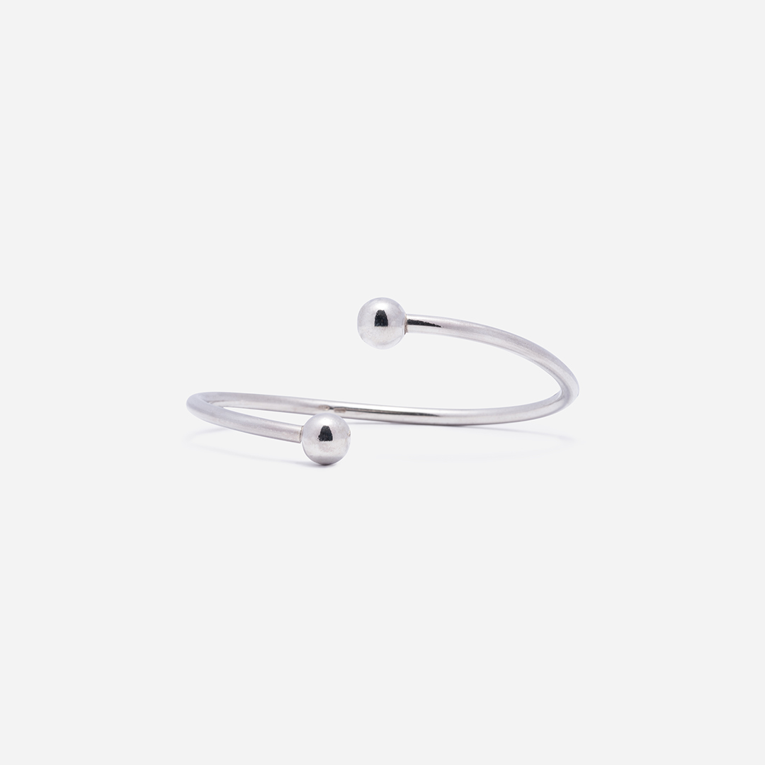 Bracciale due sfere fronte Bracciale due sfere fronte