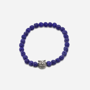 Bracciale_pietra_vulcanica_gufo_viola_sopra