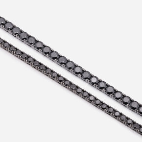 Bracciale_Tennis_Nero_2mm_e_3mm_dettaglio