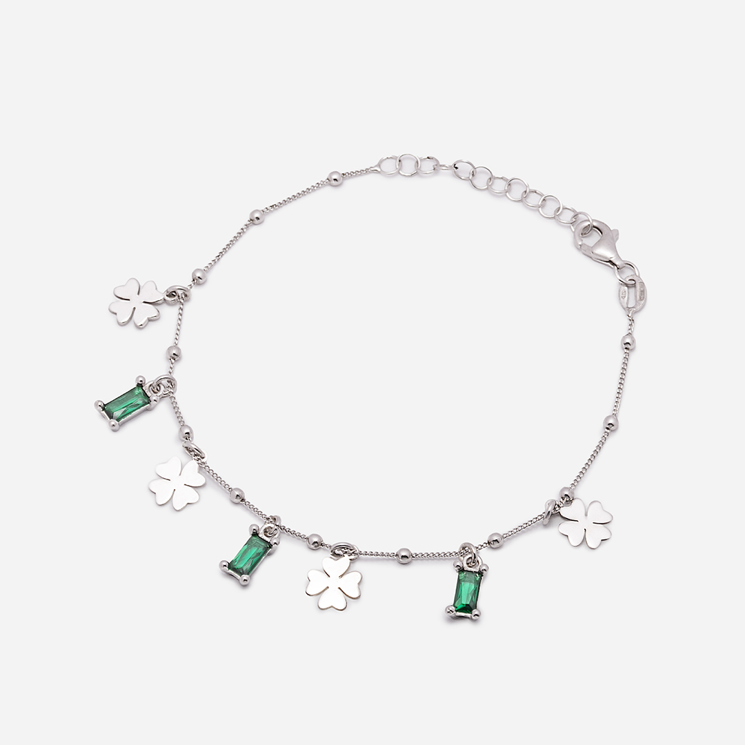 Bracciale_Quadrifoglio_e_Zirconi_Sopra Bracciale_Quadrifoglio_e_Zirconi_Sopra