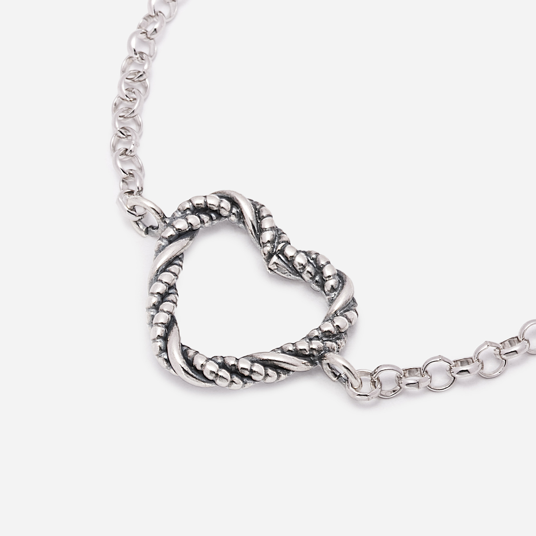 bracciale cuore torchon