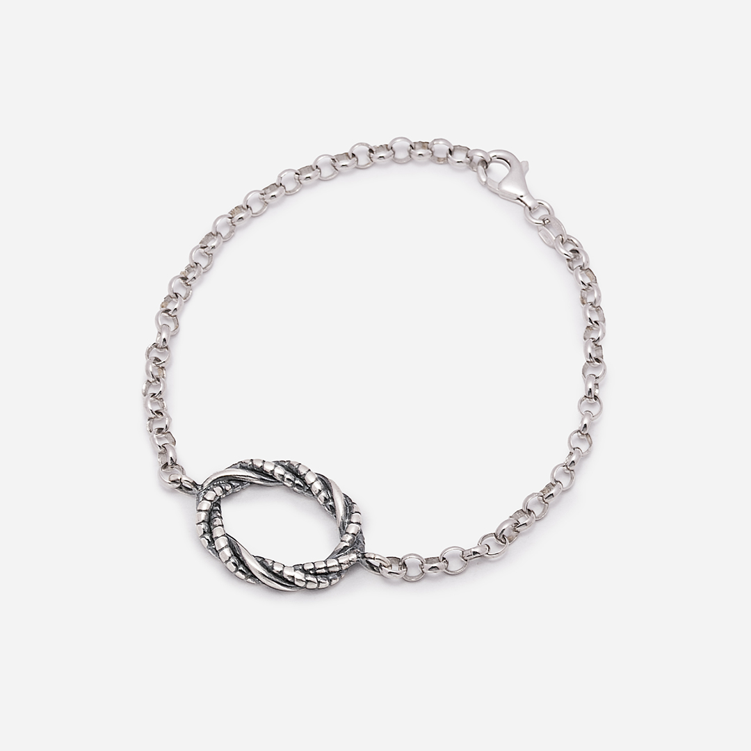 Bracciale ovale torchon