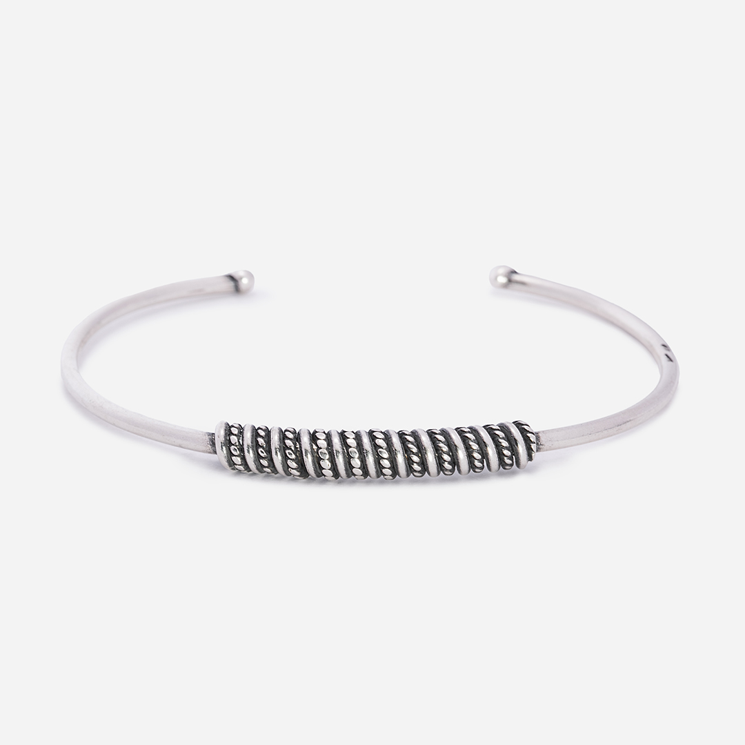 bracciale rigido torchon sfere front